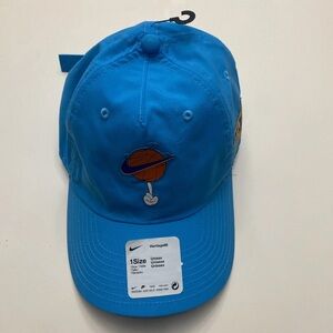 Nike Heritage86 Blue Cap with Basketball Graphic